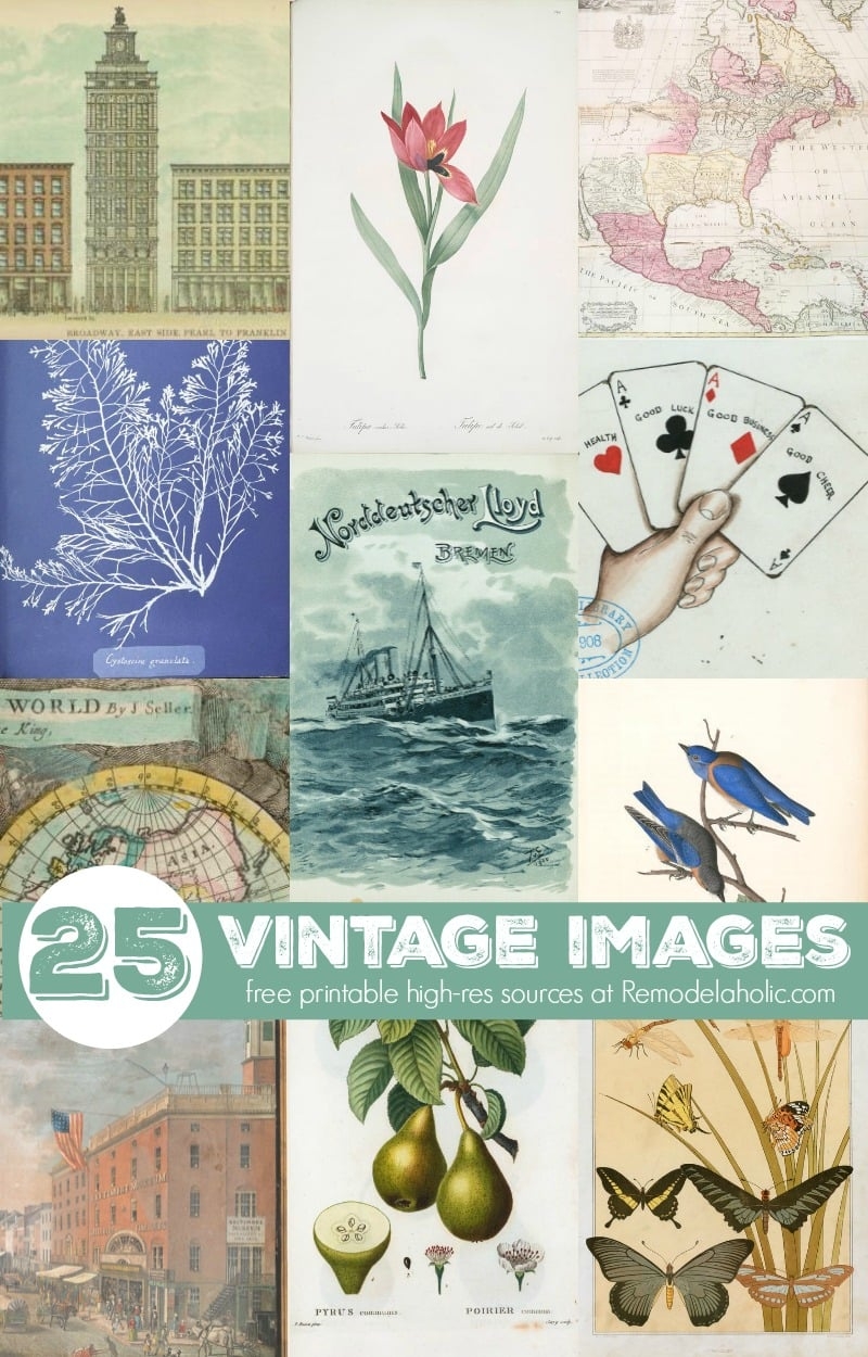 25 Free Printable Vintage Images Remodelaholic