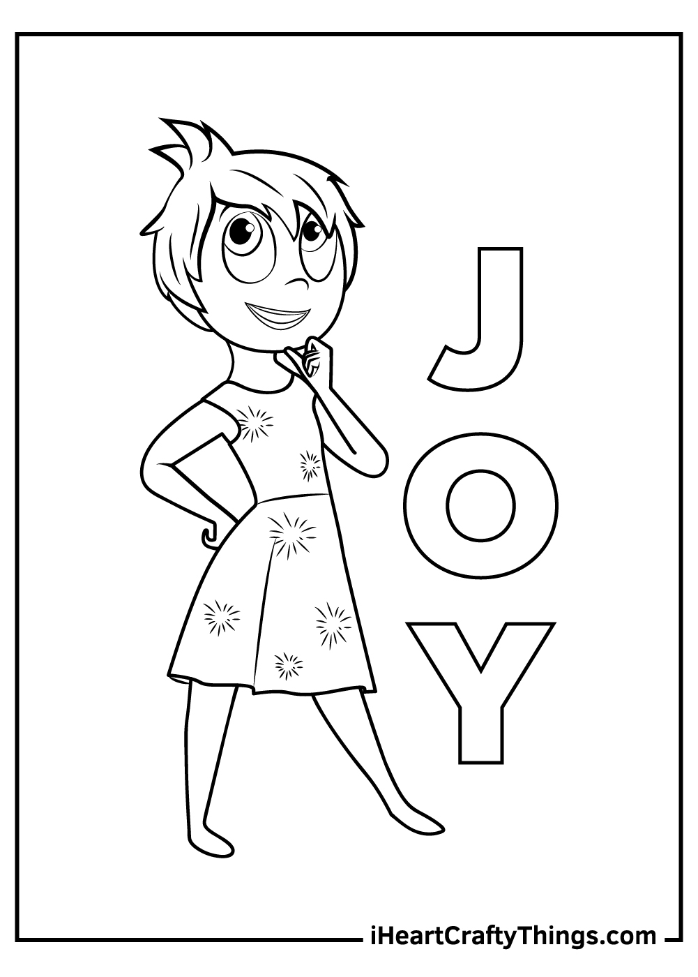 Inside Out Free Printable Coloring Pages