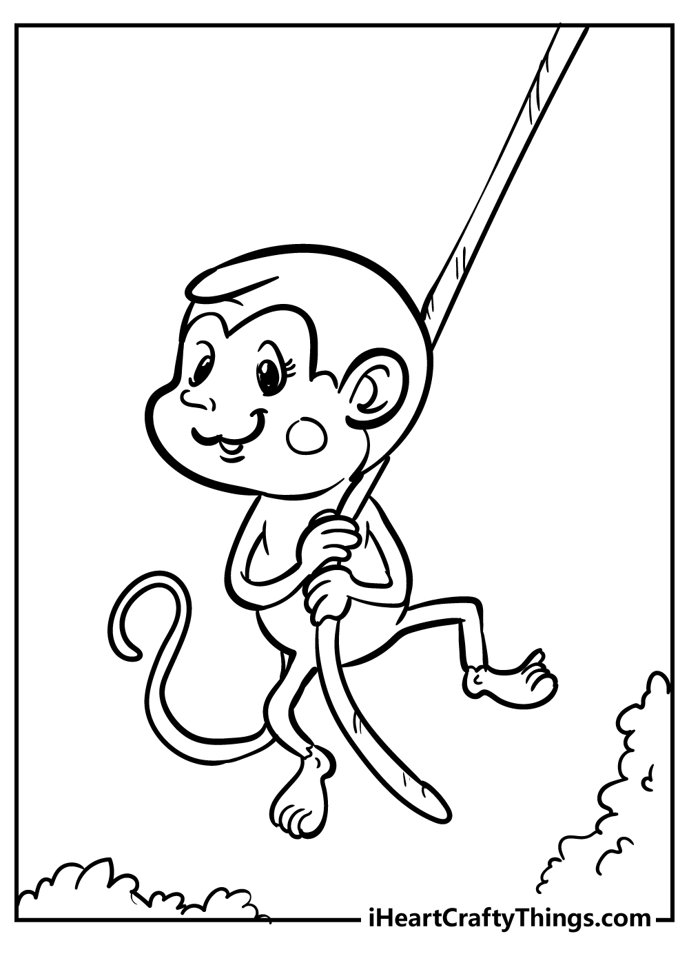 Free Printable Monkey Coloring Pages