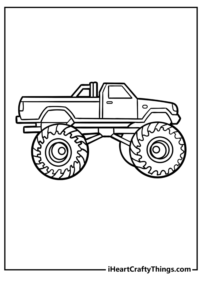 25 Monster Truck Coloring Pages 100 Free Printables 