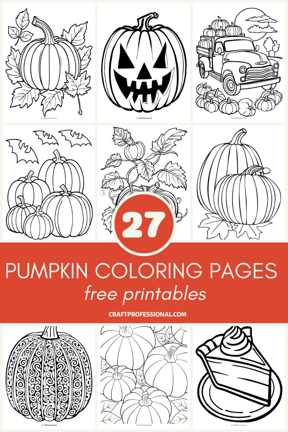 27 Pumpkin Coloring Pages Free Printables For Kids U0026 Adults To Color
