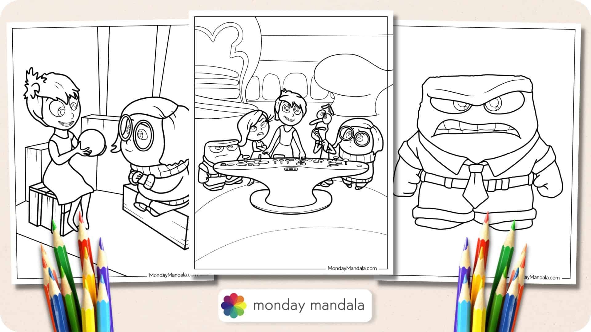 28 Inside Out Coloring Pages Free PDF Printables 