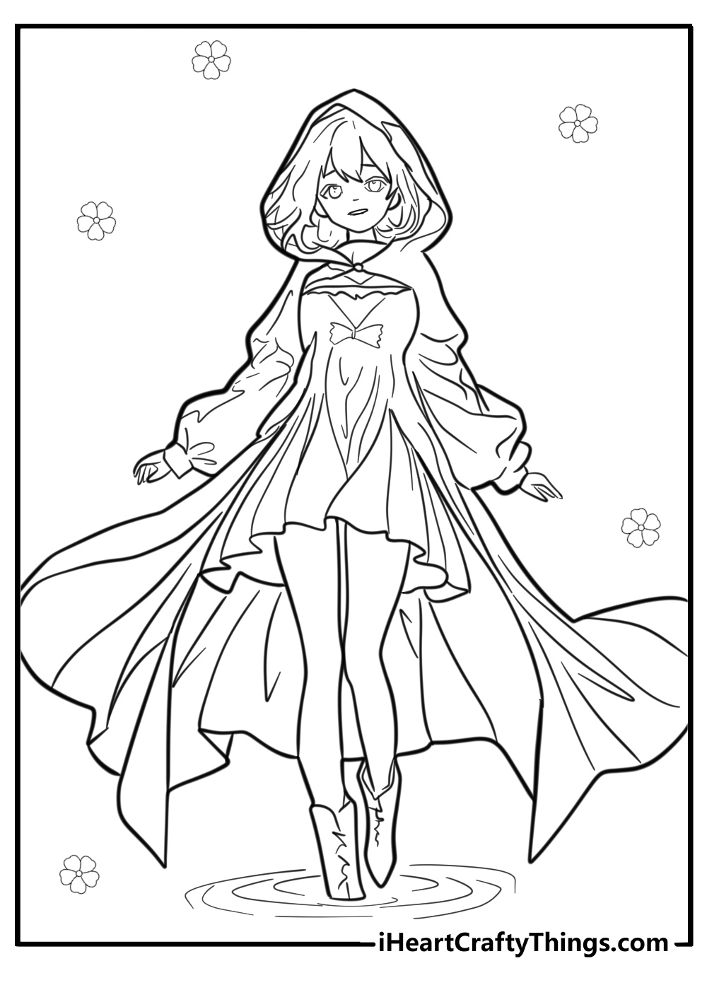 Anime Coloring Pages Free Printable