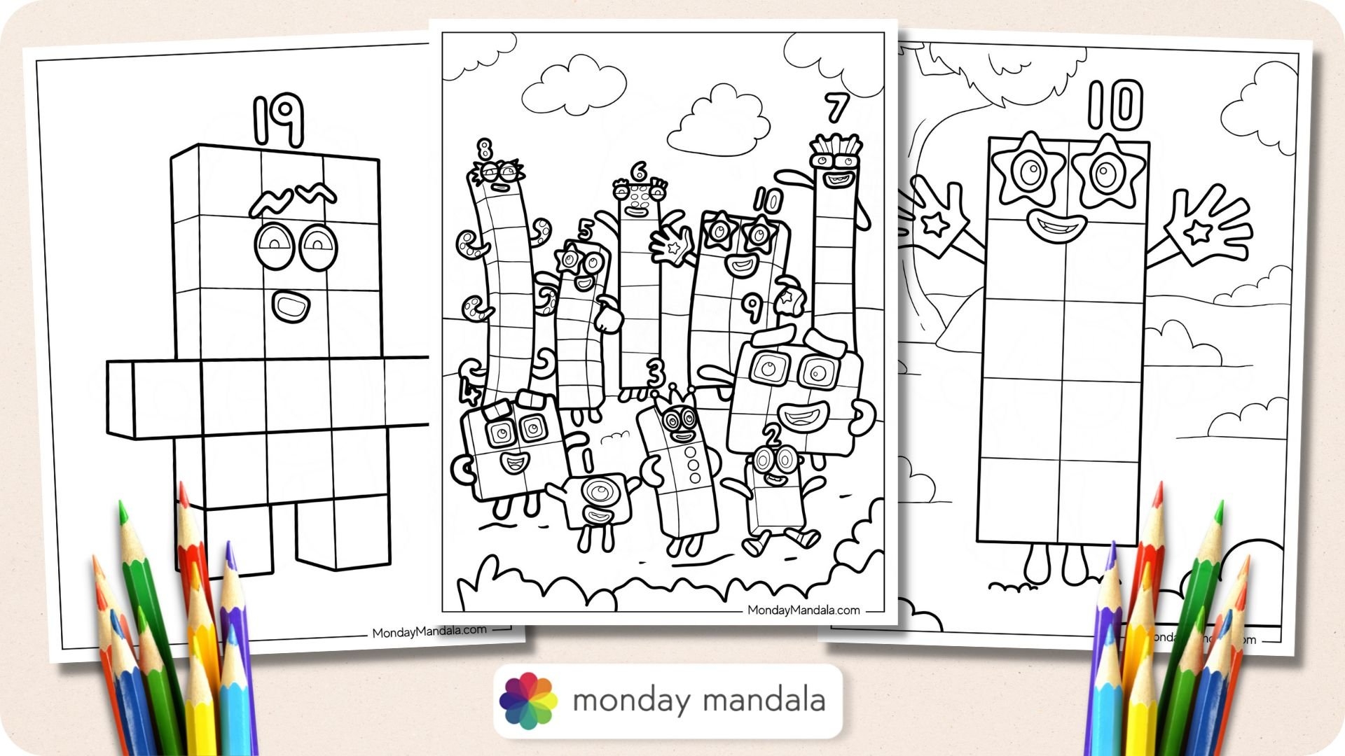 28 Numberblocks Coloring Pages Free PDF Printables 