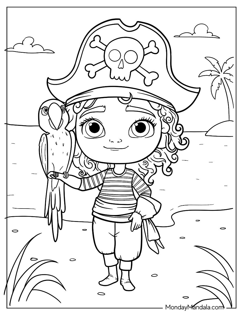 Free Pirate Coloring Printables