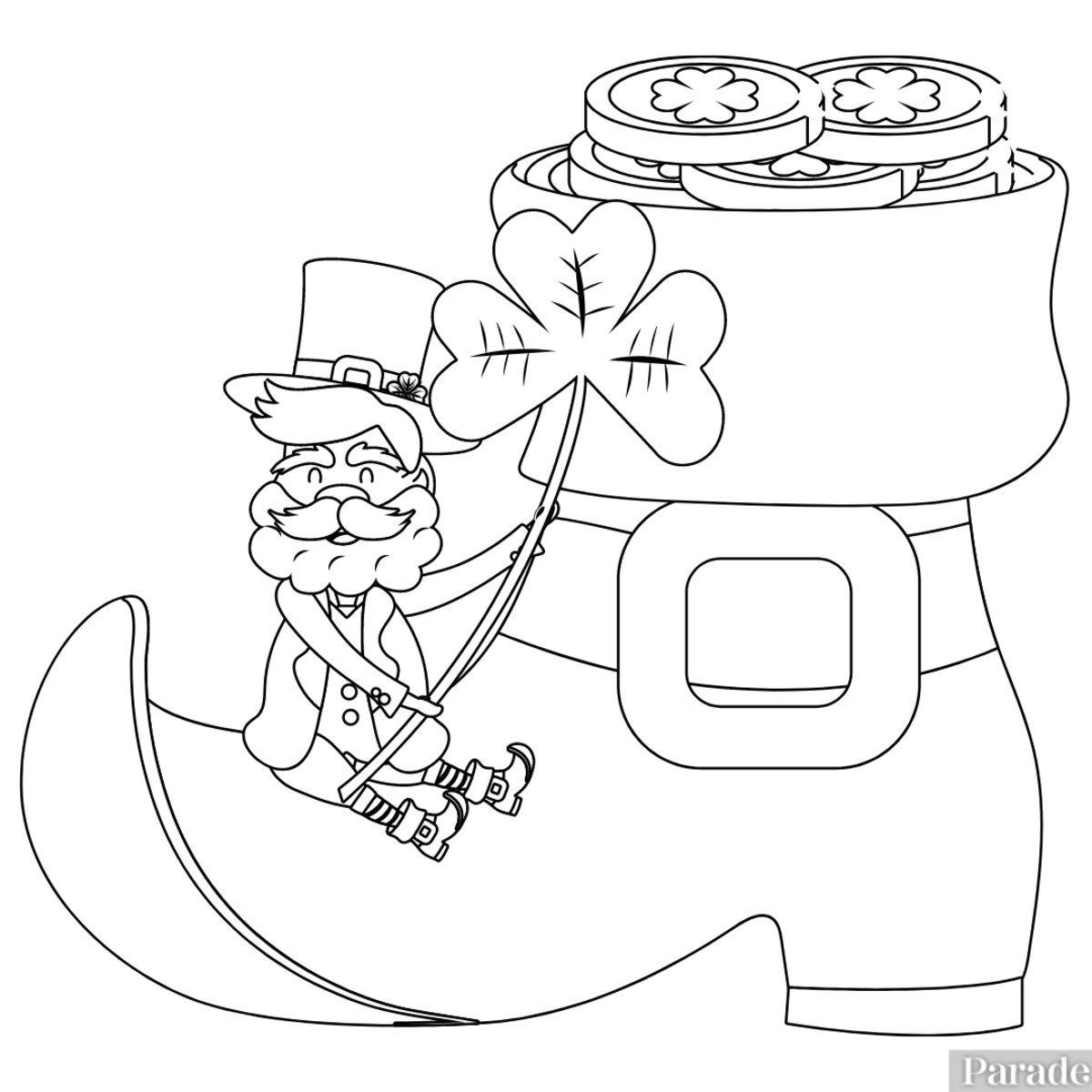 Free Printable Shamrock Coloring Pages