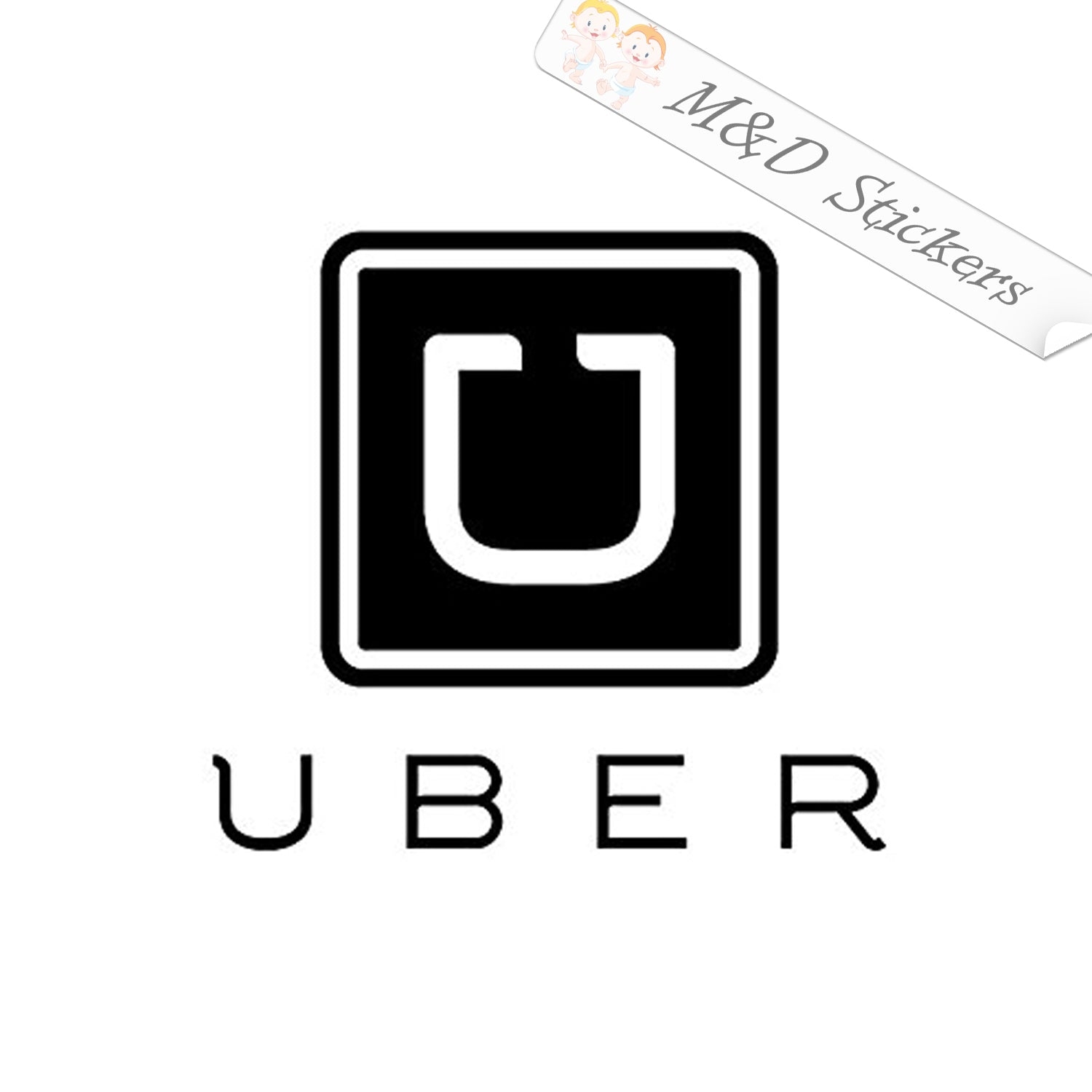 2x Uber Logo Vinyl Decal Sticker Different Colors U0026 Size For Cars 