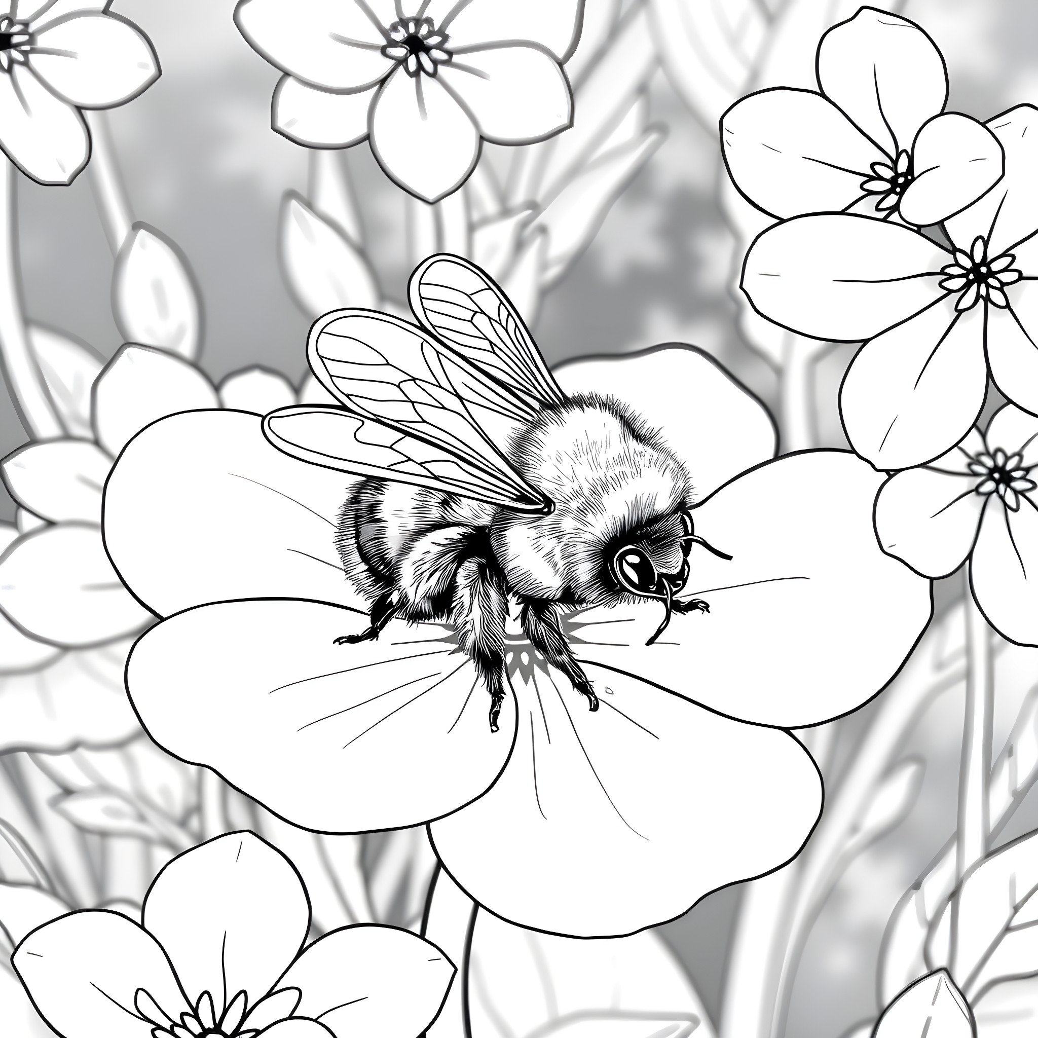 Free Printable Coloring Pages Of Bees