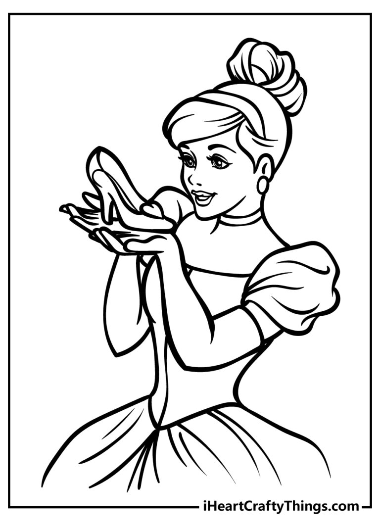 30 Cinderella Coloring Pages 100 Free Printables 