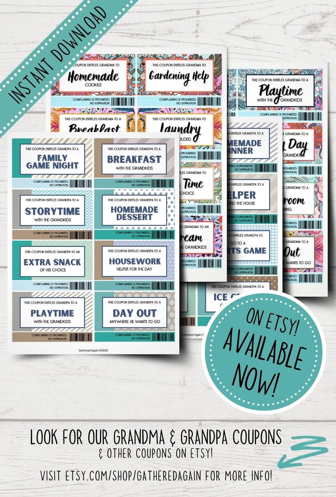 30 Coupon Ideas For Grandma And Grandpa Gathered Again