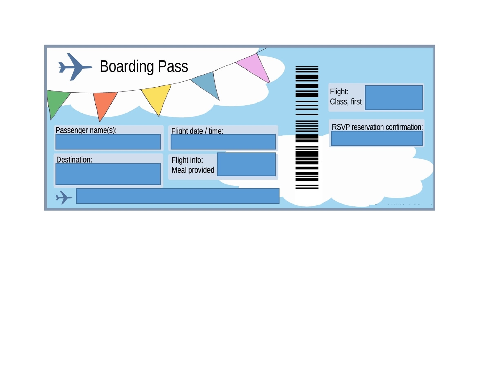 30 Editable Plane Ticket Templates Word PDF TemplateArchive