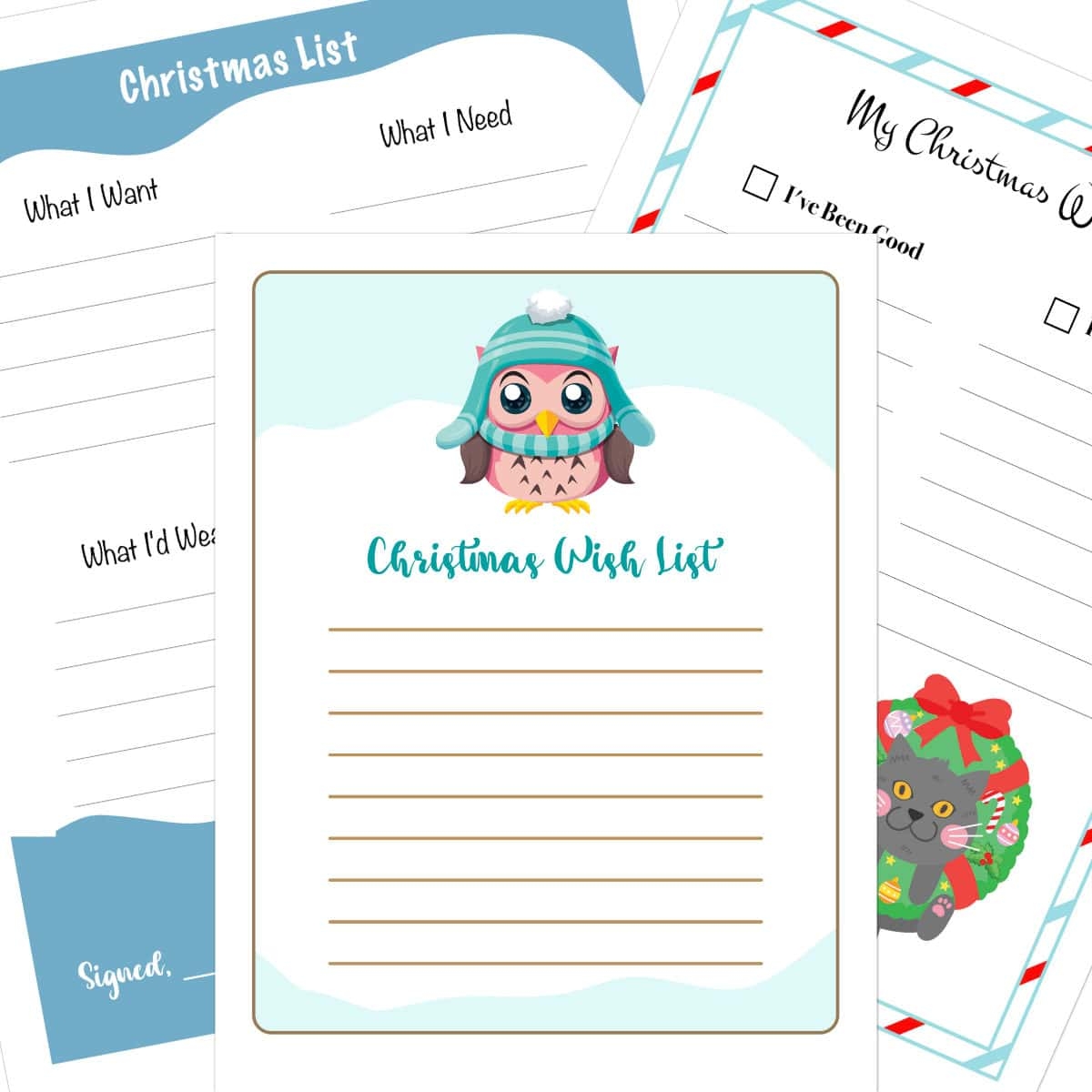 Free Christmas List Printable