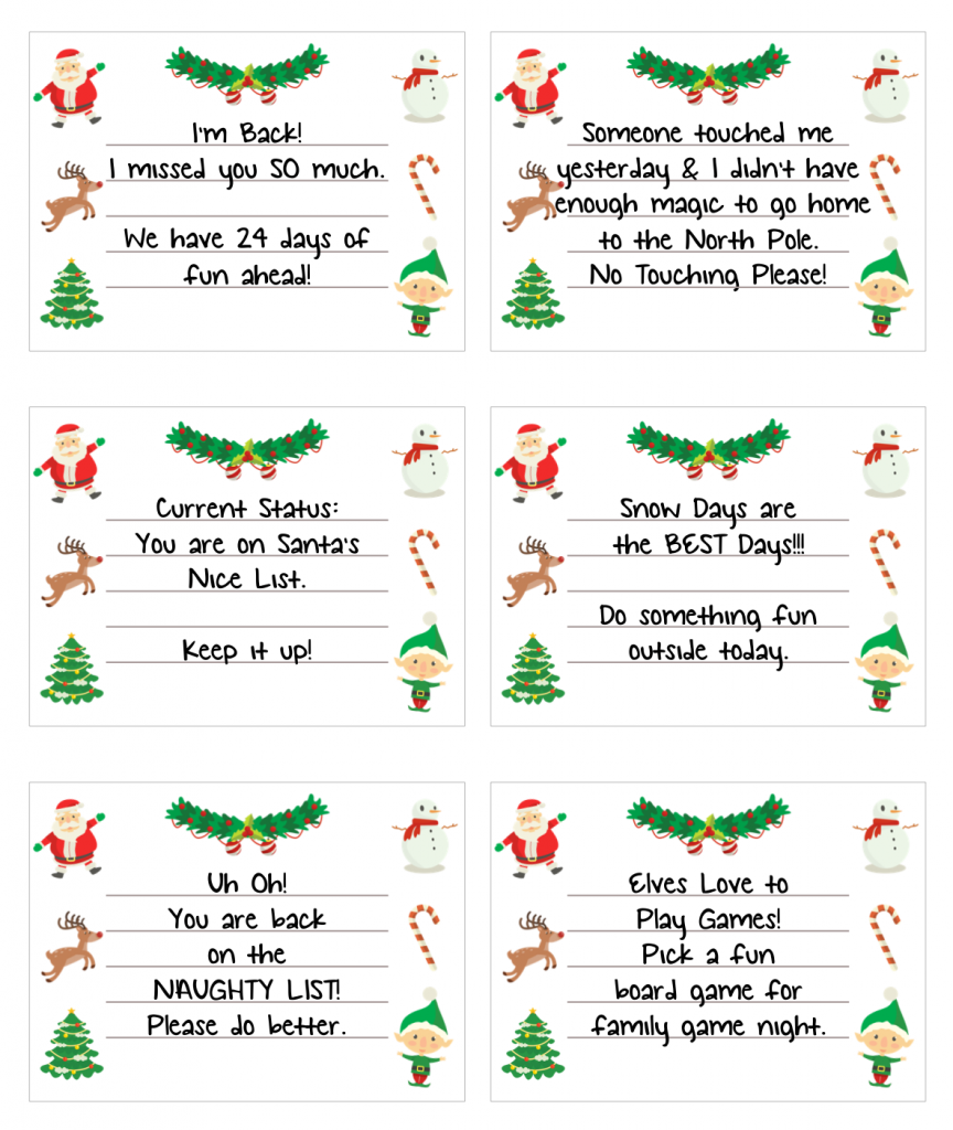 Elf On Shelf Printables Free