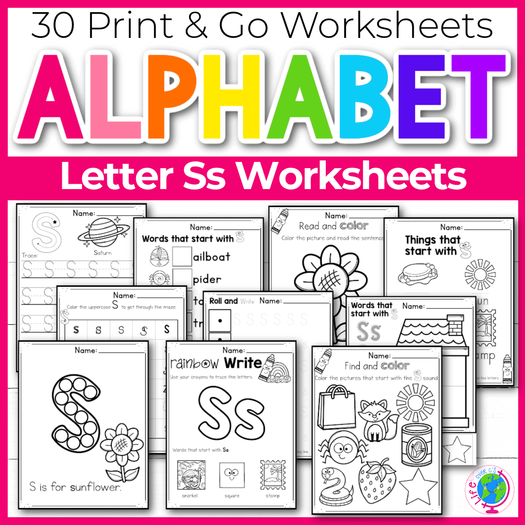 30 Free Printable Letter S Alphabet Worksheets For Kids 