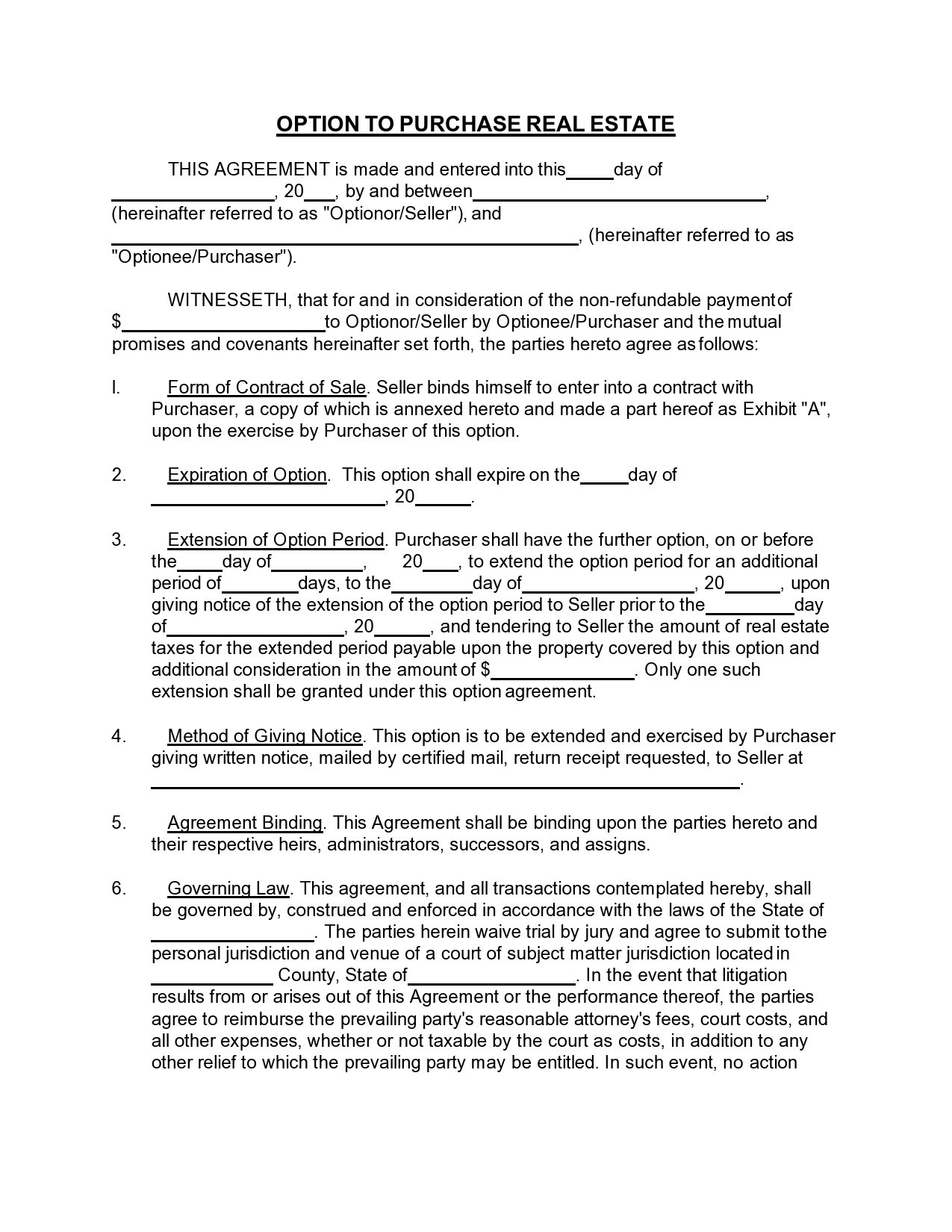 30 Free Rent To Own Contracts Templates TemplateLab