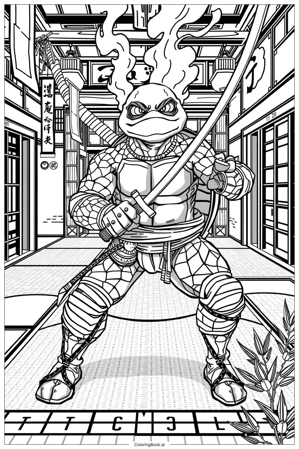 30 Ninja Turtle Coloring Pages Free PDF U0026 PNG Printables 