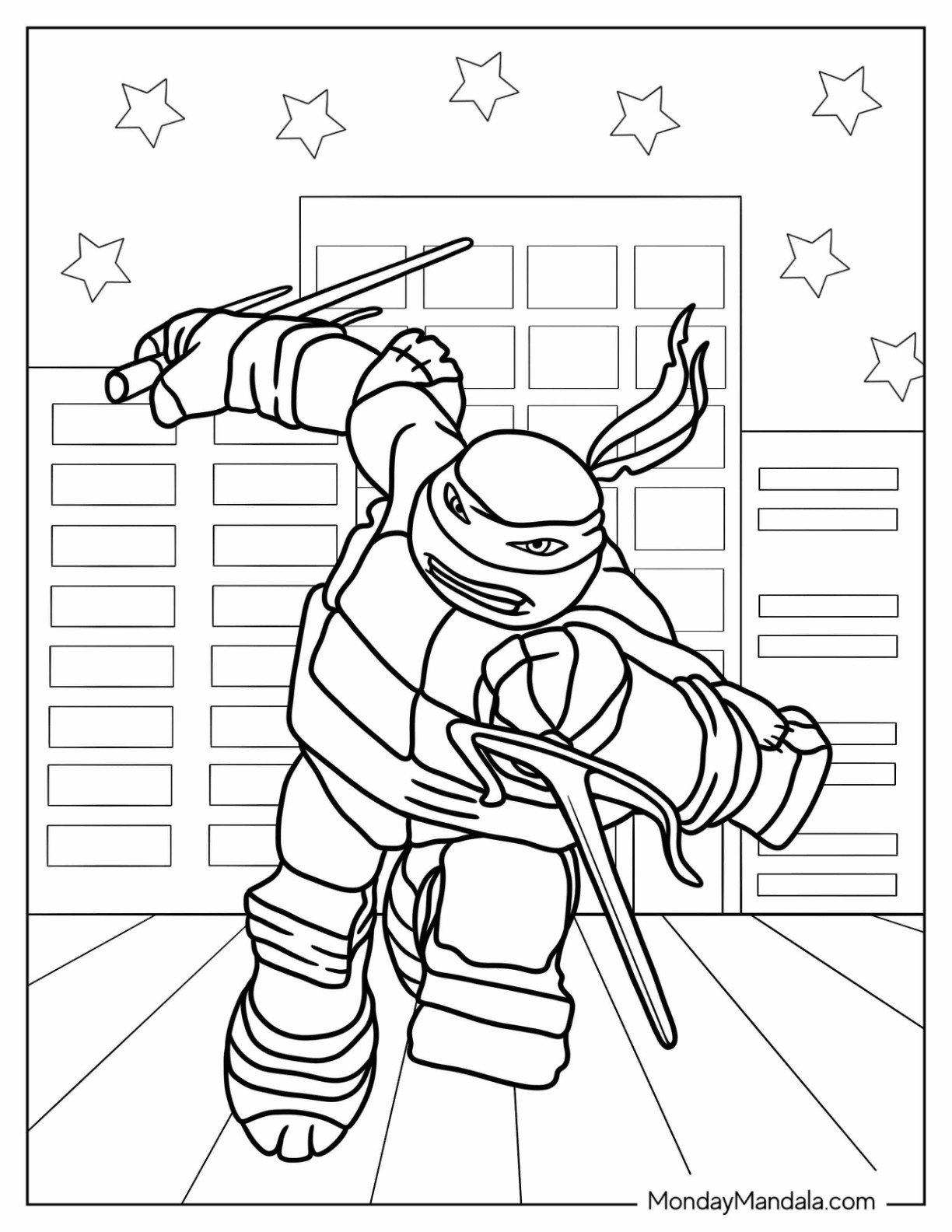 30 Ninja Turtles Coloring Pages Free PDF Printables 