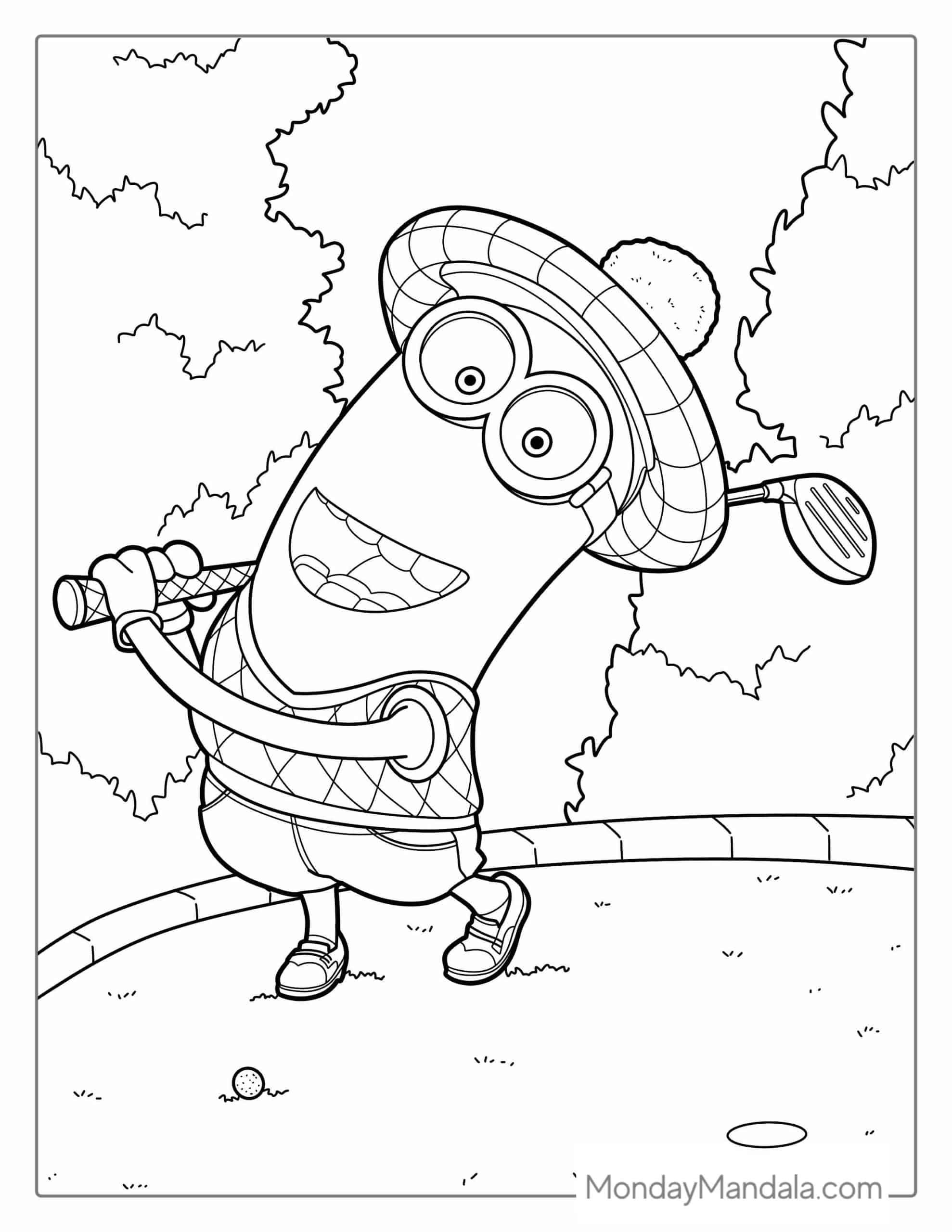 Free Printable Minion Coloring Sheets