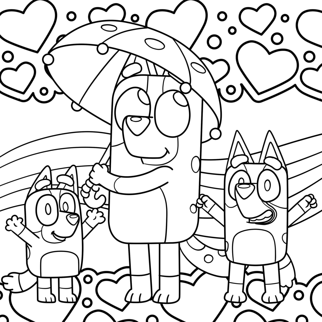 Free Bluey Printable Coloring Pages