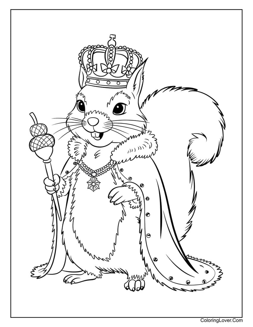 33 Squirrel Coloring Pages Free Printables For Kids 
