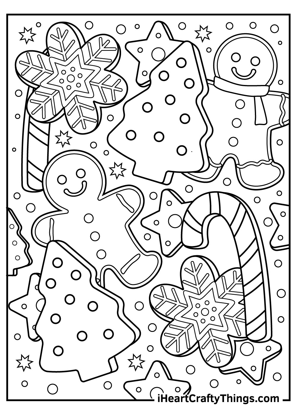 35 Christmas Gingerbread Man Coloring Pages Free Printables