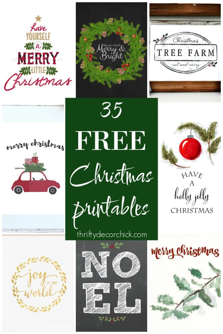 35 FREE Christmas Printables To Deck Your Halls Thrifty Decor Chick Thrifty DIY Decor And Organizing