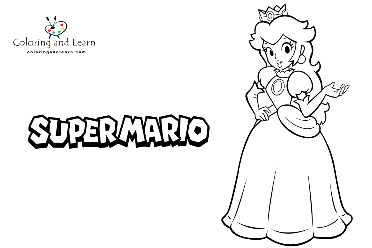 35 Princess Peach Coloring Pages For Mario Enthusiasts Parade