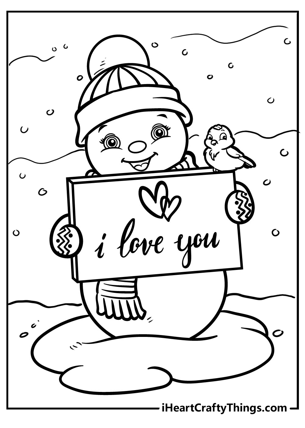 35 Snowman Coloring Pages Printable Free PDF For All Kids 