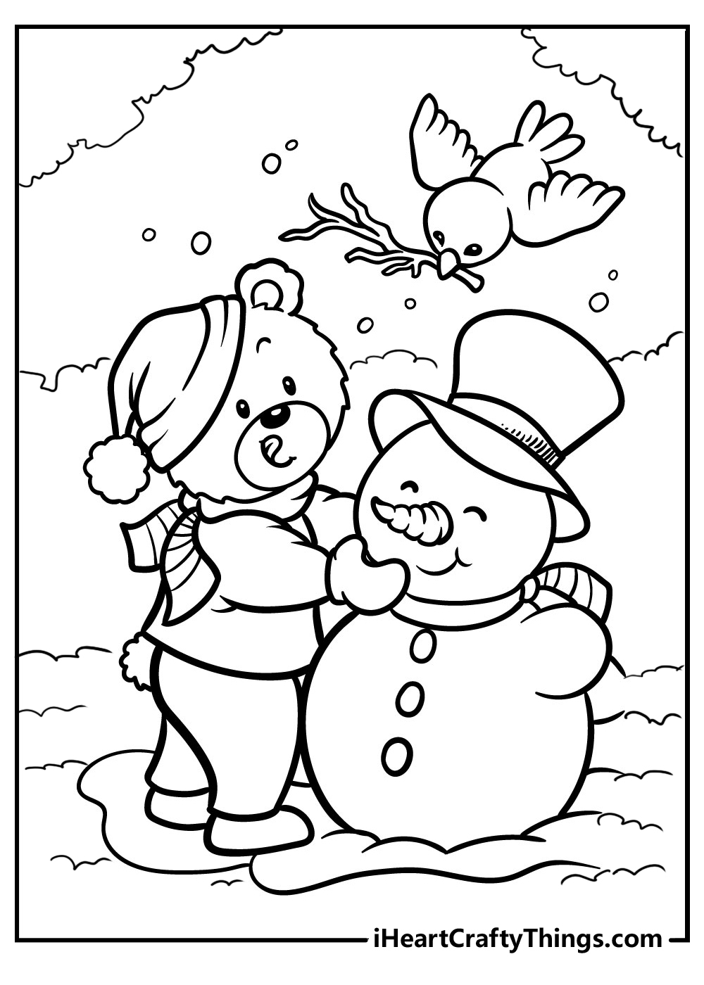 35 Snowman Coloring Pages Printable Free PDF For All Kids 