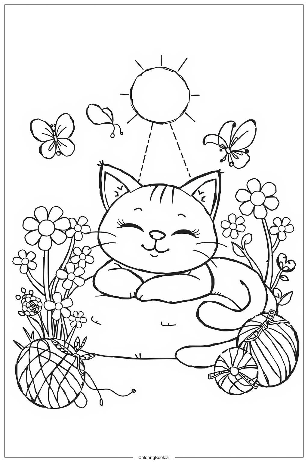 36 Cat Coloring Pages Free PDF U0026 PNG Printables 