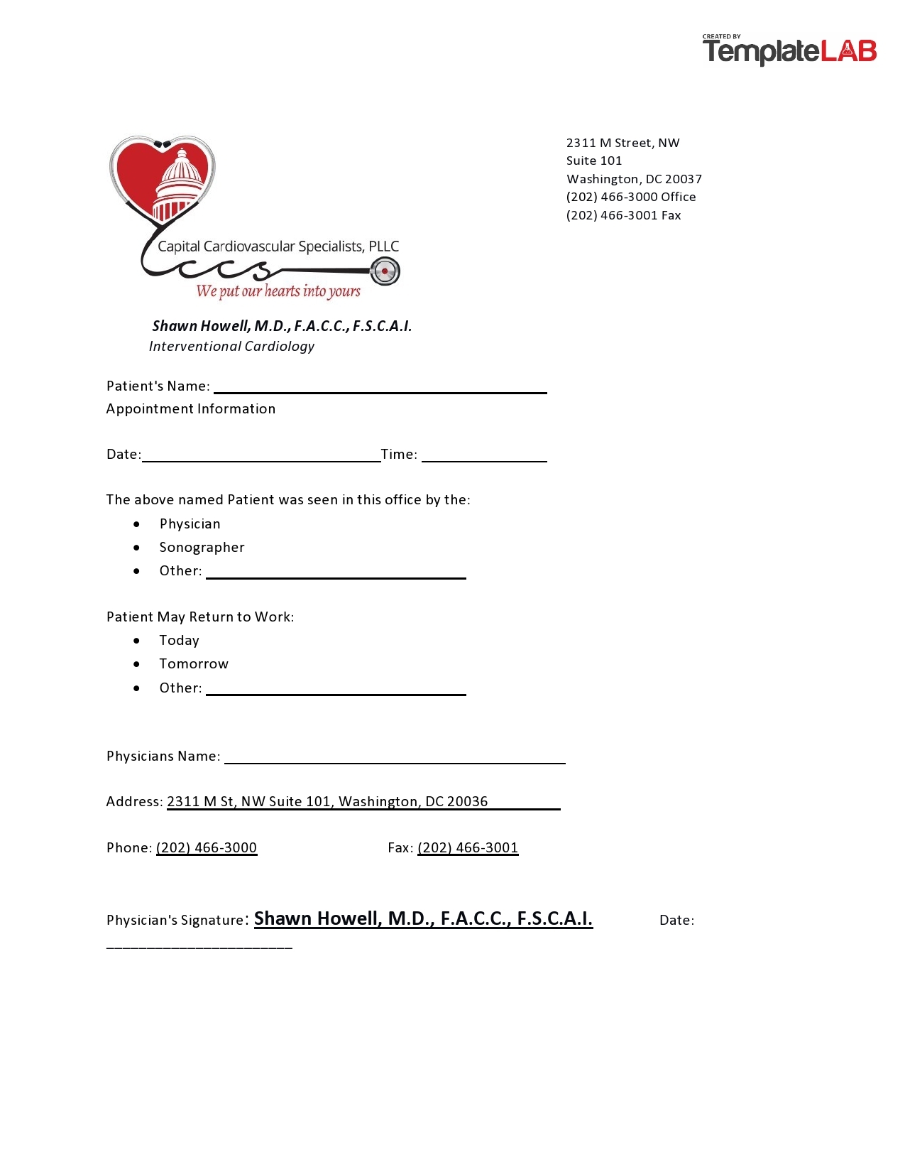 36 Free Doctor Note Templates for Work Or School 