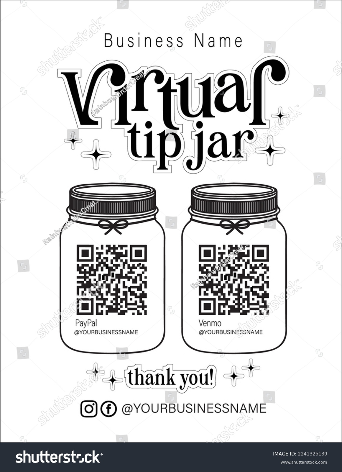 Free Printable Mason Jar Template
