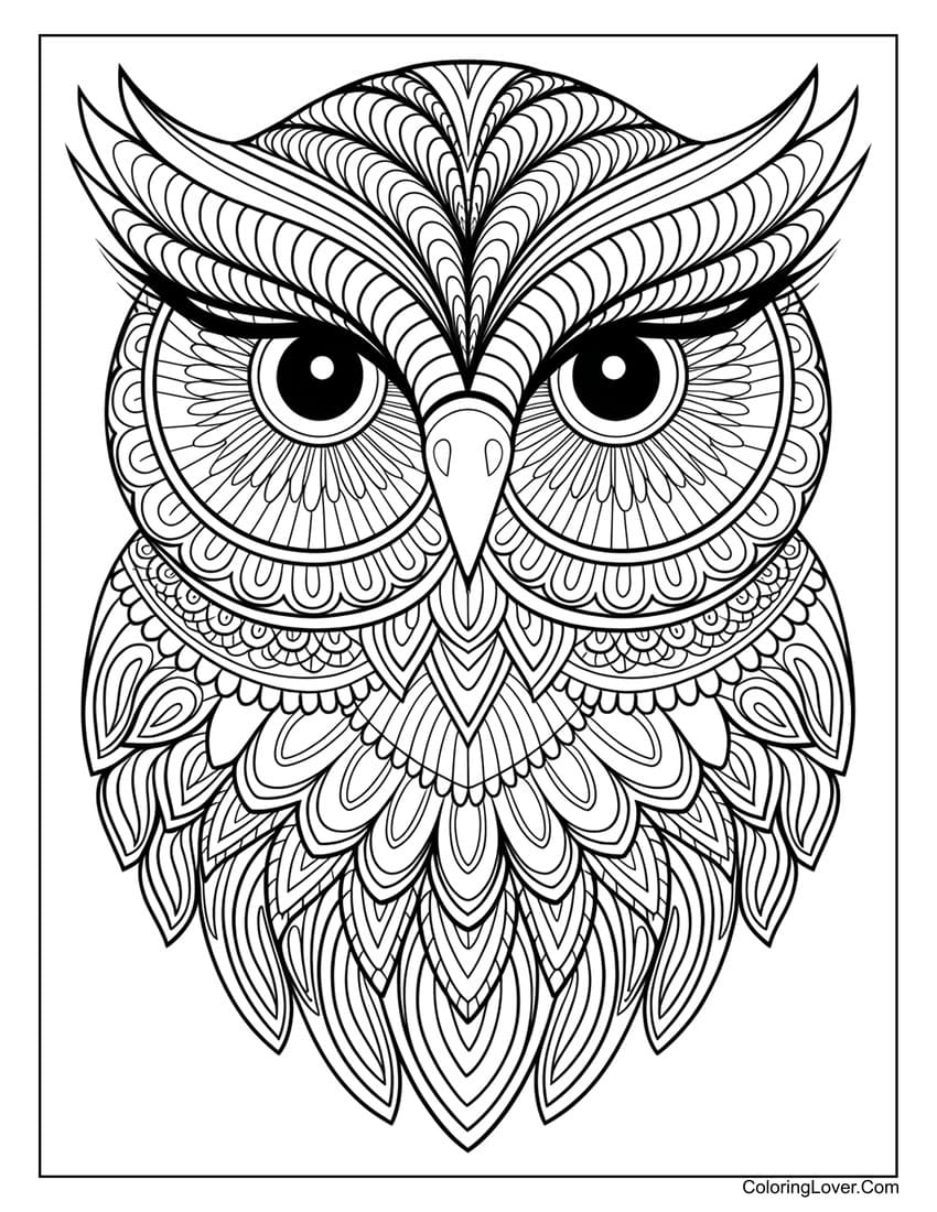 39 Owl Coloring Pages Free Printables For All Ages 