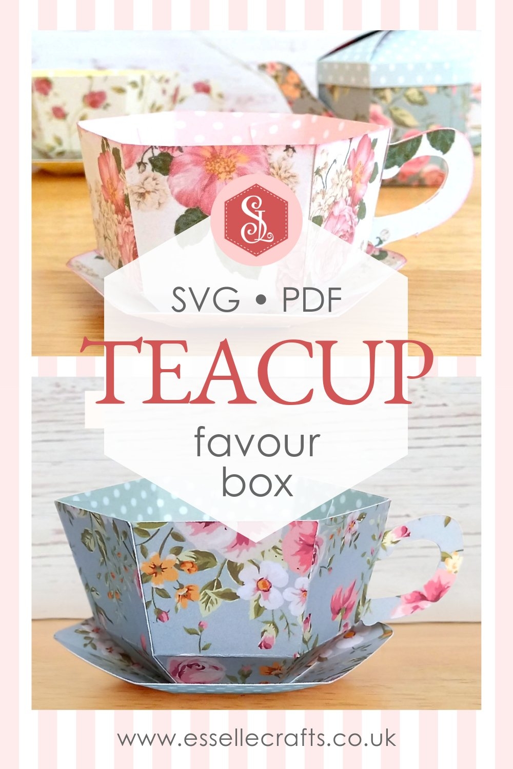 3D Teacup And Saucer SVG
