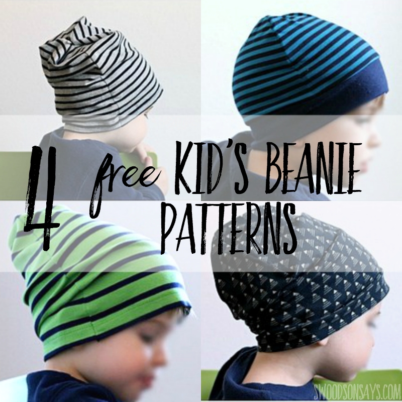 4 Free Knit Beanie Hat Sewing Patterns Tested Swoodson Says