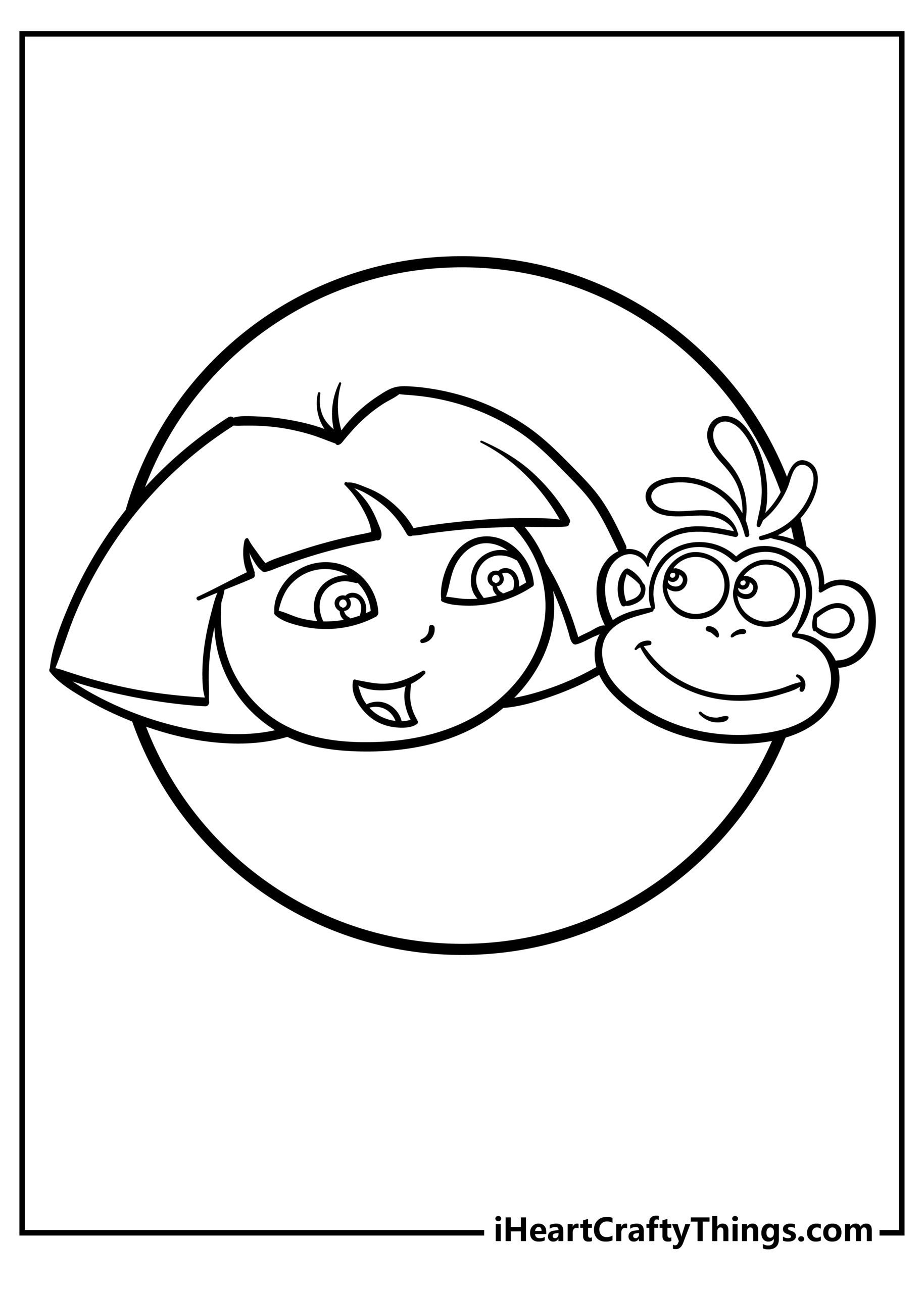 40 Dora The Explorer Coloring Pages 100 Free Printables 