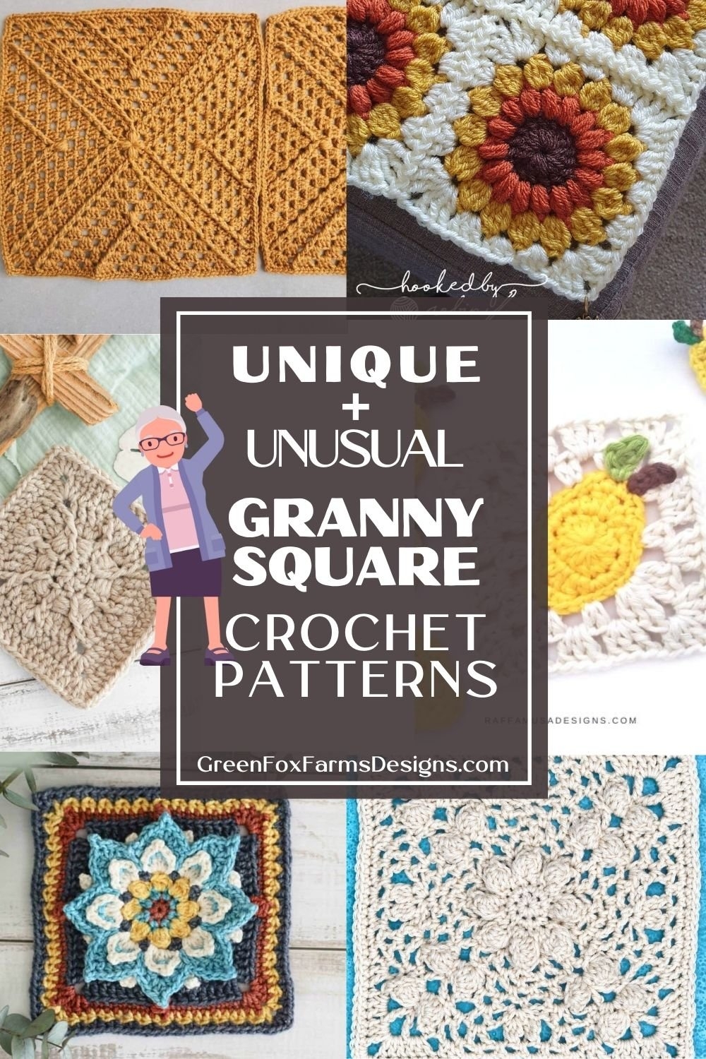 42 Free Crochet Granny Square Patterns Green Fox Farms Designs