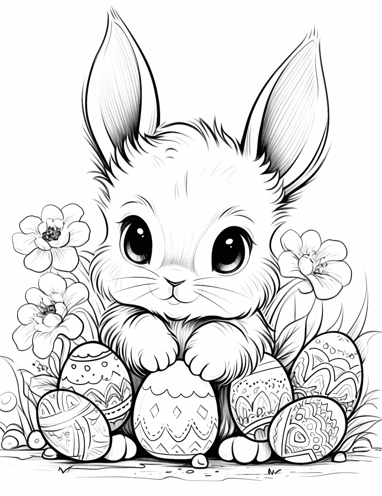 Bunny Free Printable Coloring Pages