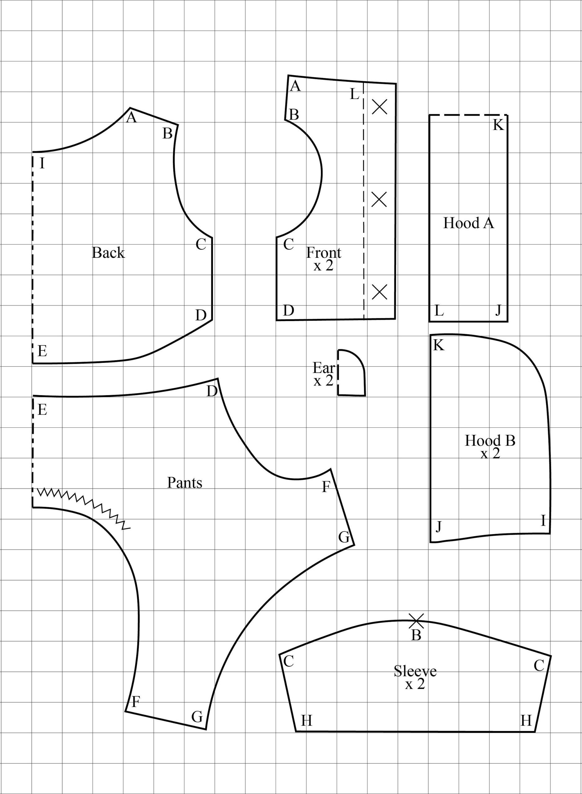 44 Dog Clothes Patterns For All Sizes Create Individual Pattern For Your Pet Shirt Dress Coat Polo Jacket Overall Sewing Patterns Etsy
