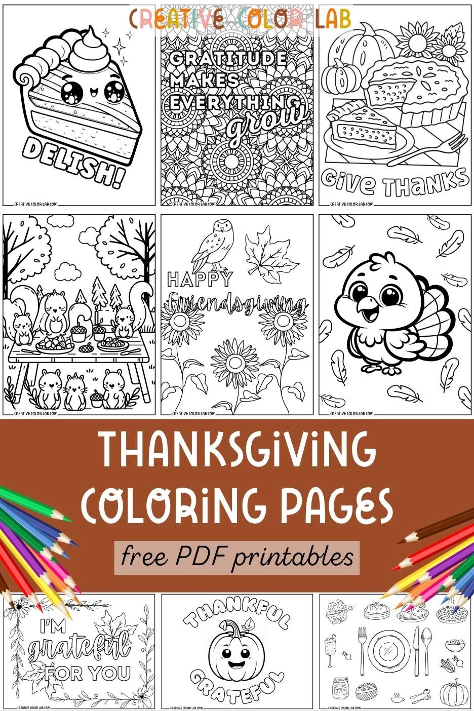 44 Thanksgiving Coloring Pages Free PDF Printables