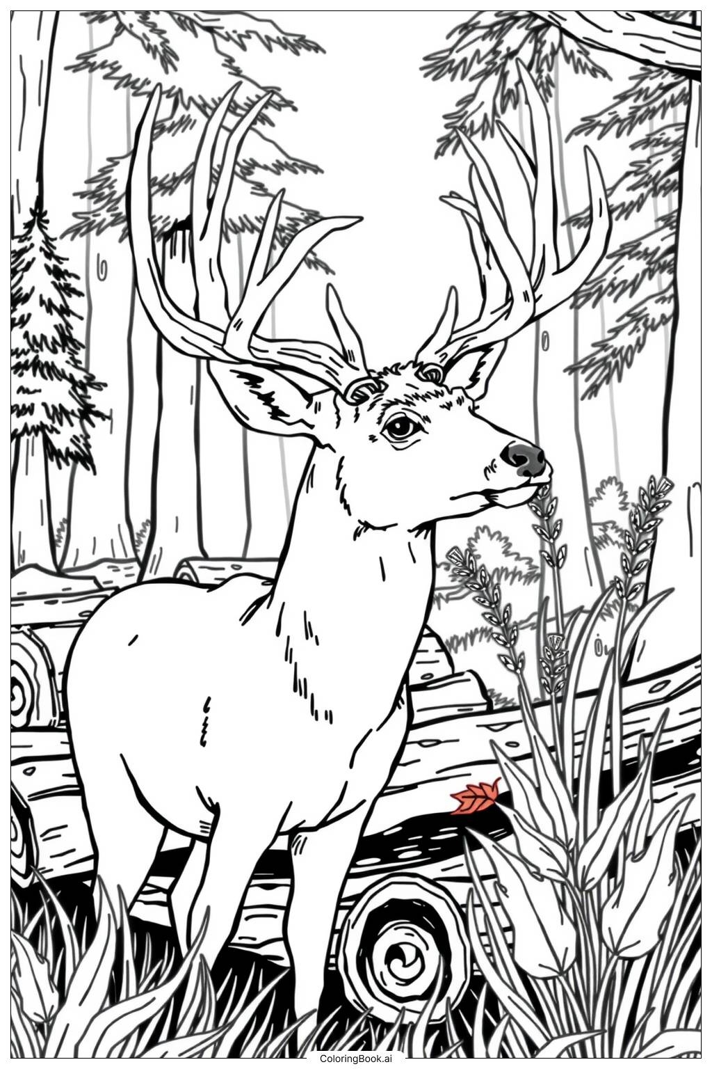 49 Deer Coloring Pages Free PDF U0026 PNG Printables 