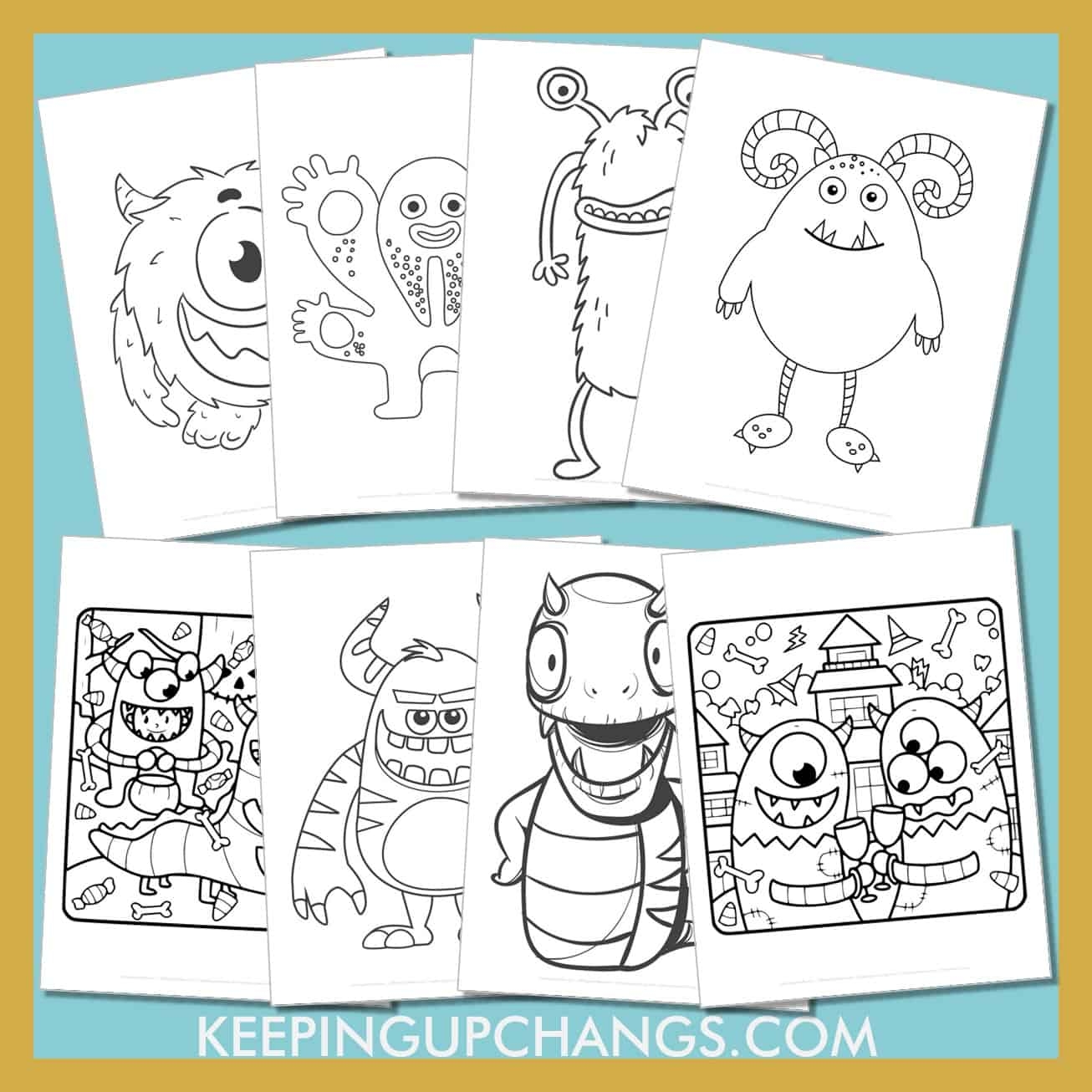 49 Free Monster Coloring Pages Sheets MOST POPULAR Printables 