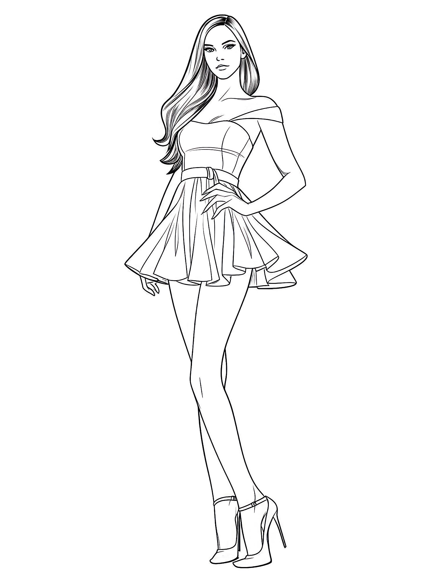 49 Stunning Dress Coloring Pages For Kids And Adults Our Mindful 