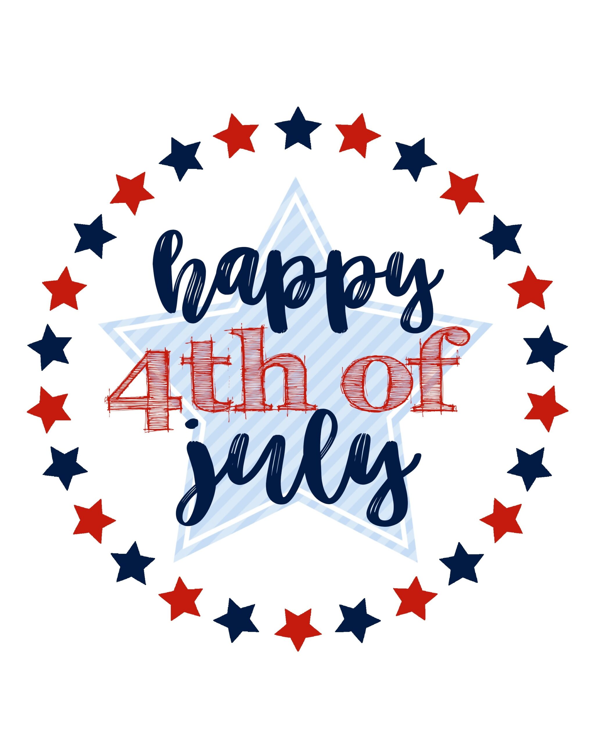 4th Of July Printables Free Printable Sign Pink Peppermint Design