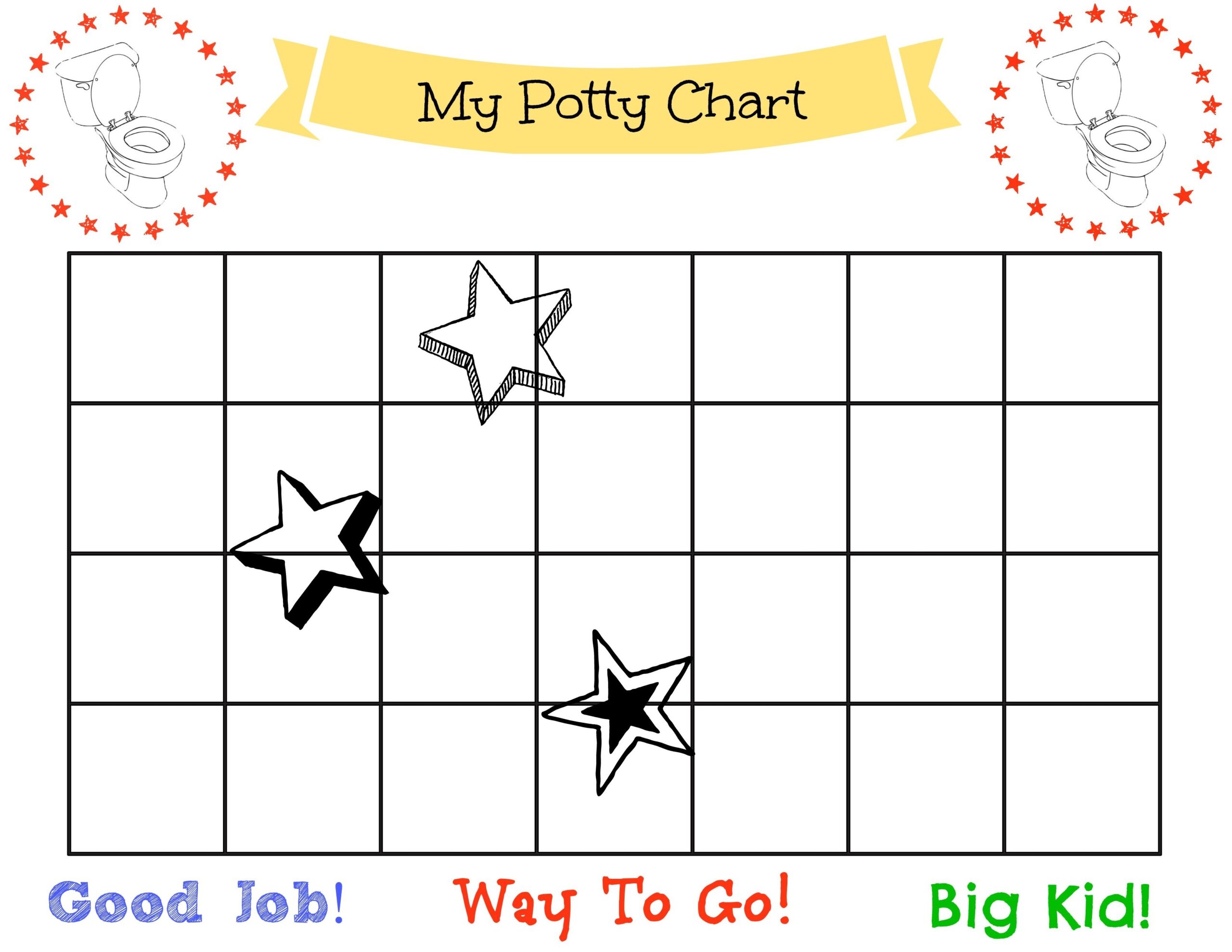 Potty Chart Printable Free