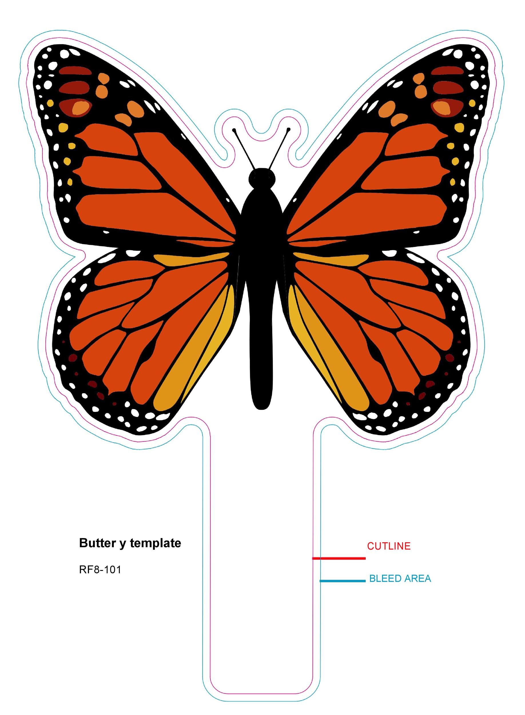 50 Printable U0026 Cut Out Butterfly Templates TemplateLab