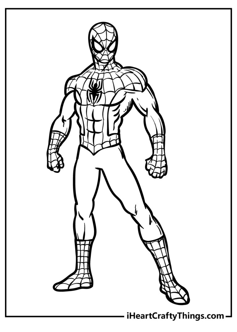 50 Spider Man Coloring Pages For Kids Free PDF Printables 