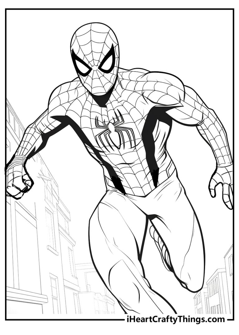 50 Spider Man Coloring Pages For Kids Free PDF Printables 