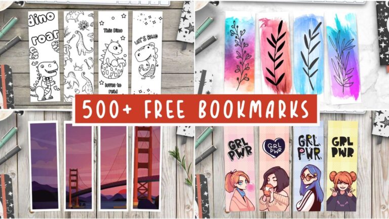 500 Free Printable Bookmarks How To Personalize World Of Printables