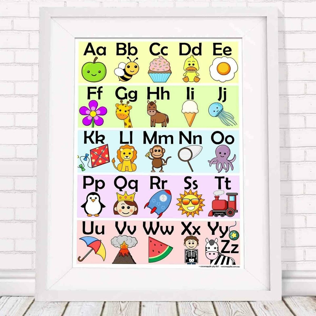 500126 Alphabet Learn Your ABC Chart 24x18 WALL PRINT 